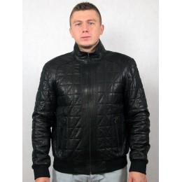 Куртка-бомбер мужская черная